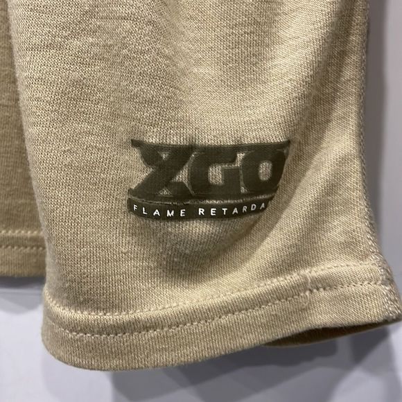 XGO Mens Flame Retardant Tan Long Sleeve Crewneck Shirt 2XL Workwear Outdoor - Picture 3 of 9